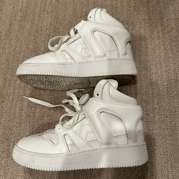 Isabel Marant Ellyn Suede High-Top Wedge Sneaker sz 5 1/2 - Picture 2 of 7